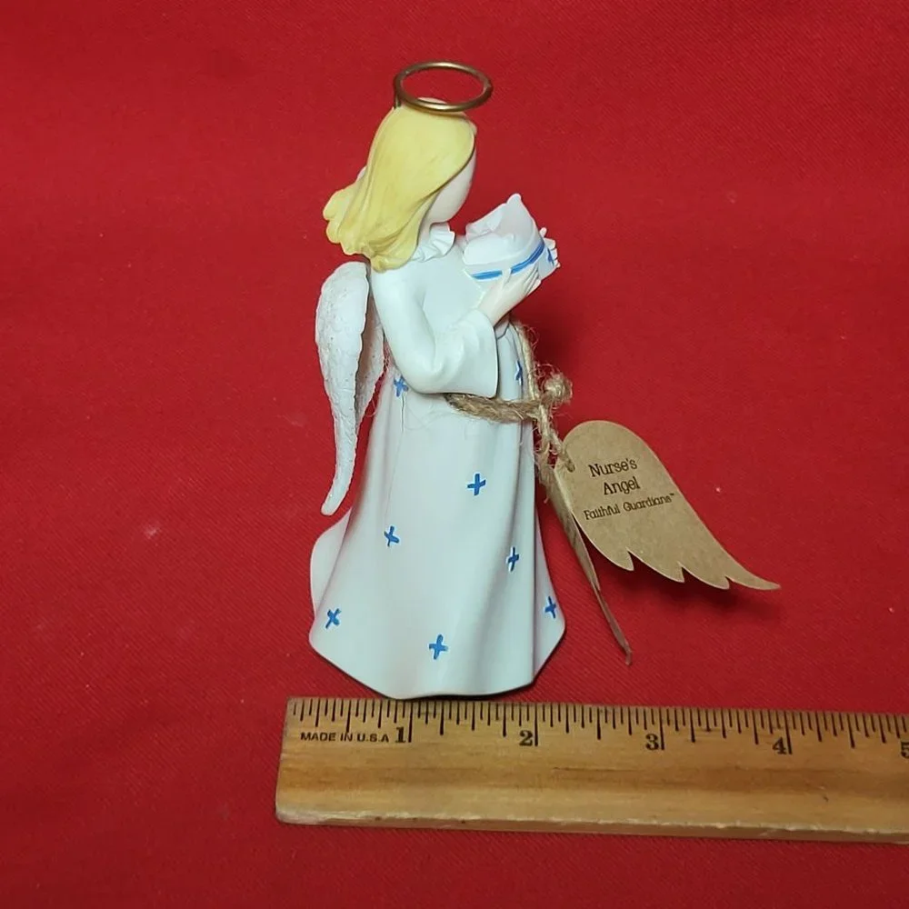 Nurse Angel Holding Nurse Cap Faithful Guardians Figurine Decor FG9-9188